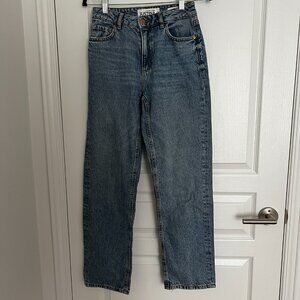 High Waisted Straight Leg Jeans